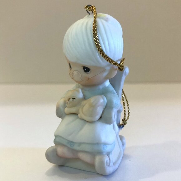 Precious Moments Ornament Granma & Cat Mom & Baby Stroller Touched Hearts Set 3 - Picture 3 of 13